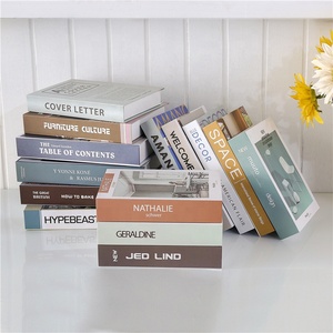 Tasarım markaları katlanır katlanabilir kanal kitap sonu modern dekorasyon dekoratif sahte kitap kutusu sehpa tasarımcı dekor kitapları - Product Image 5