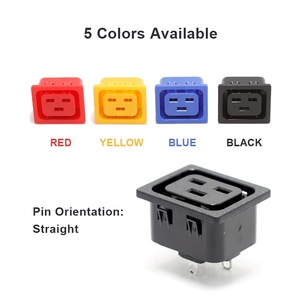 Industrial <strong>IEC</strong> <strong>Connector</strong> EN60320 C19 <strong>Input</strong> Outlet BS-C19 PDU Socket with 20A Rated Current Plug and Socket Type - Product Image 3