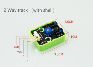 Infrared beam detector sensor wireless Tracking line <strong>module</strong> infrared beam 1,2,4,5,8 way trace <strong>module</strong> 1,2,8 way trace shell - Product Image 6