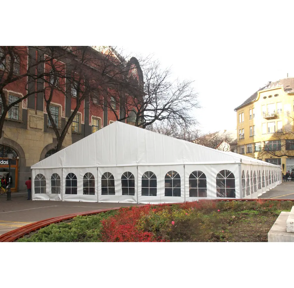 Big Aluminum Waterproof PVC Trade Show Event Tent Outdoor Custom Logo Promotion Exhibition Reception Tent for 1000 People