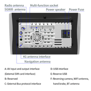 Radio con GPS para coche, reproductor con pantalla Universal, Android, 7, 9, 10,1 pulgadas, 1280x800, doble 2 Din - Product Image 6