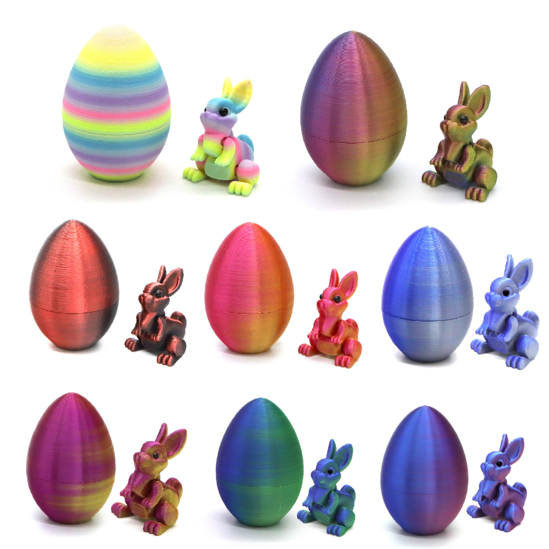 rabbit+round egg
