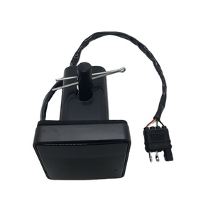 New <strong>12V</strong> <strong>LED</strong> Brake Light Clear Lens Trailer Hitch Cover with Standard <strong>2</strong>\&quot; Receiver for Trucks - Product Image 5
