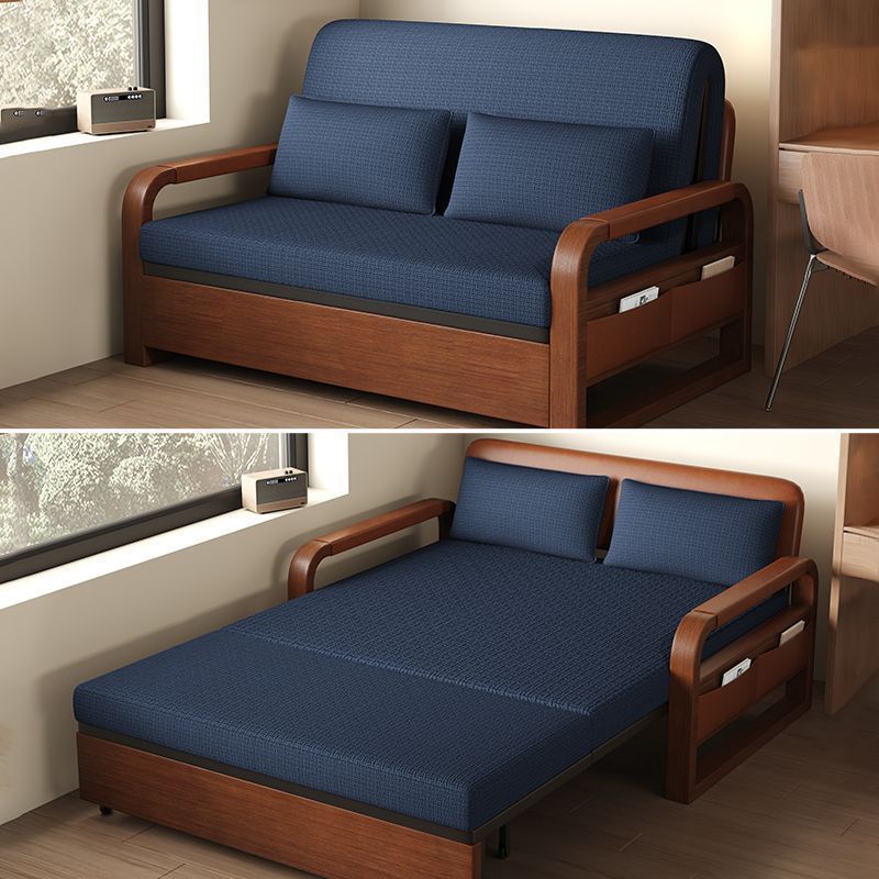 Skin-friendly breathable cotton linen blue