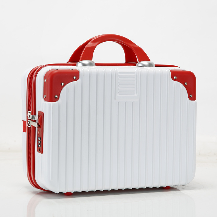 ดีไซน์แบบหมุดย้ำ (สีขาวพร้อมมุมสีแดง)