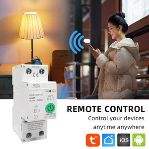 LEDEAST OOC Tuya WiFi Smart <strong>Circuit</strong> <strong>Breaker</strong> 2P 63A Timer Power Energy kWh Voltage <strong>Current</strong> Meter Protector Voice Switch - Product Image 5