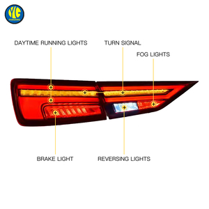 עבור audi a3 <span class=keywords><strong>8v</strong></span> hatchback הוביל פנסים 2013-2020 rearlamp שדרוג אות להפוך זנב אור הוביל אור אדום עמיד אור אחורי