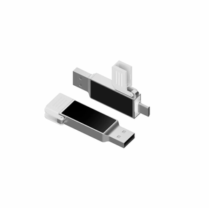 最新设计的Usb礼品led灯标志2合1 C型Usb C闪存驱动器，带七彩灯标志，新型C型Usb驱动器32gb 64gb - Product Image 2