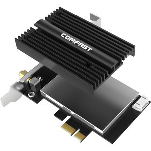 OFDMA技术Wifi6 MT7921芯片组适配器1800Mbps PCI-E无线双频Comfast品牌CF-AX180加网卡工厂 - Product Image 3