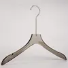 LEEKING Custom LOGO acrylic luxury wide shoulder hanger light luxury color fashion crystal hanger