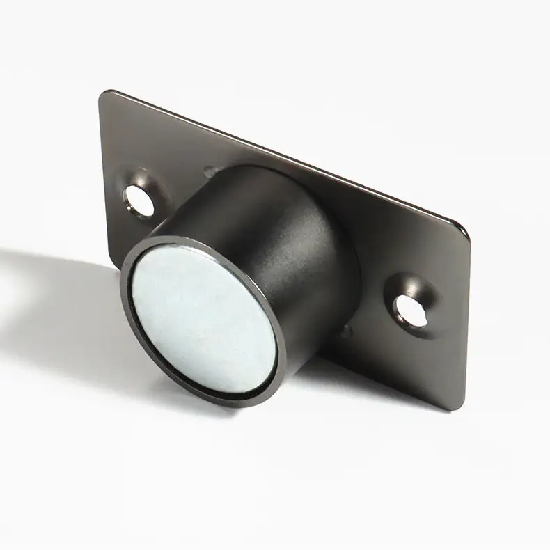 XX, soporte de puerta rígido sólido de metal negro de alta calidad, hebilla de bloqueo de Tope de puerta invisible magnética, Tope de puerta invisible magnético