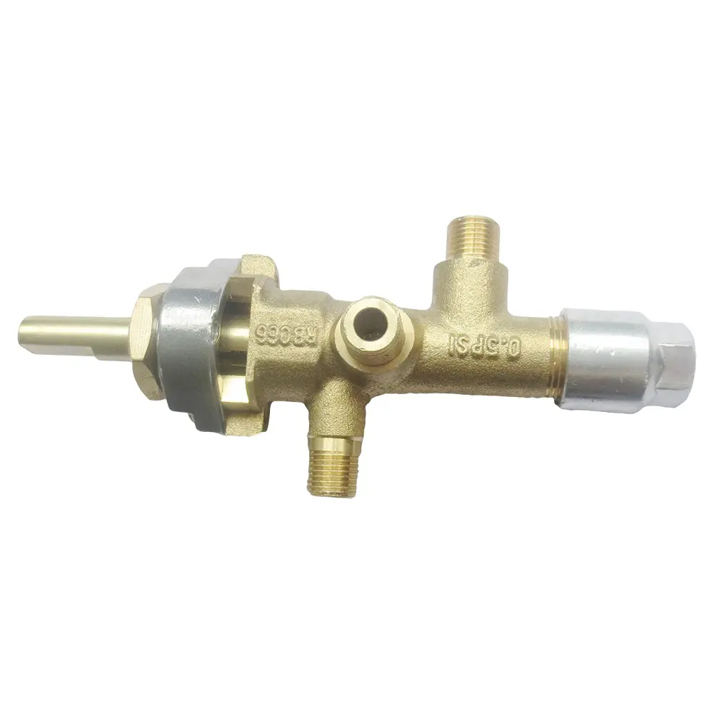 Brass gas safety valve for gas oven stove