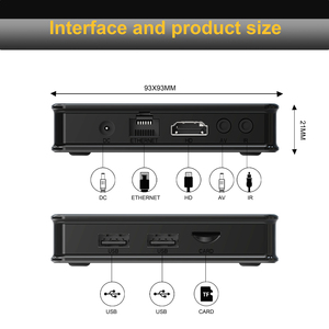 Fabrika X5 H313 2G 16G TV kutusu Android 10 B-T 2.4G WiFi dört çekirdekli akıllı Set-top BOX filmler için 4K HD IP-TV Video dijital tabela - Product Image 3
