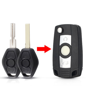 BMW 1 3 56シリーズE90E91 E60 E70 X3 X5 Z3 CAS4 F 3 75シリーズE90E92用カーキーケースカバーボタンスマートリモコン - Product Image 4