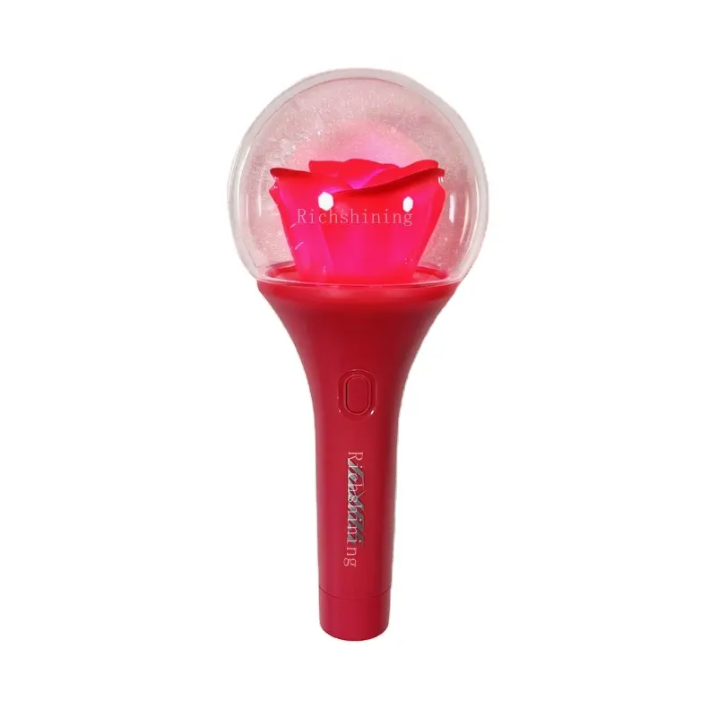 ODM rosa luz vara Japão Coréia fãs brilho varinha baton lightstick caneta luz para eventos de concerto