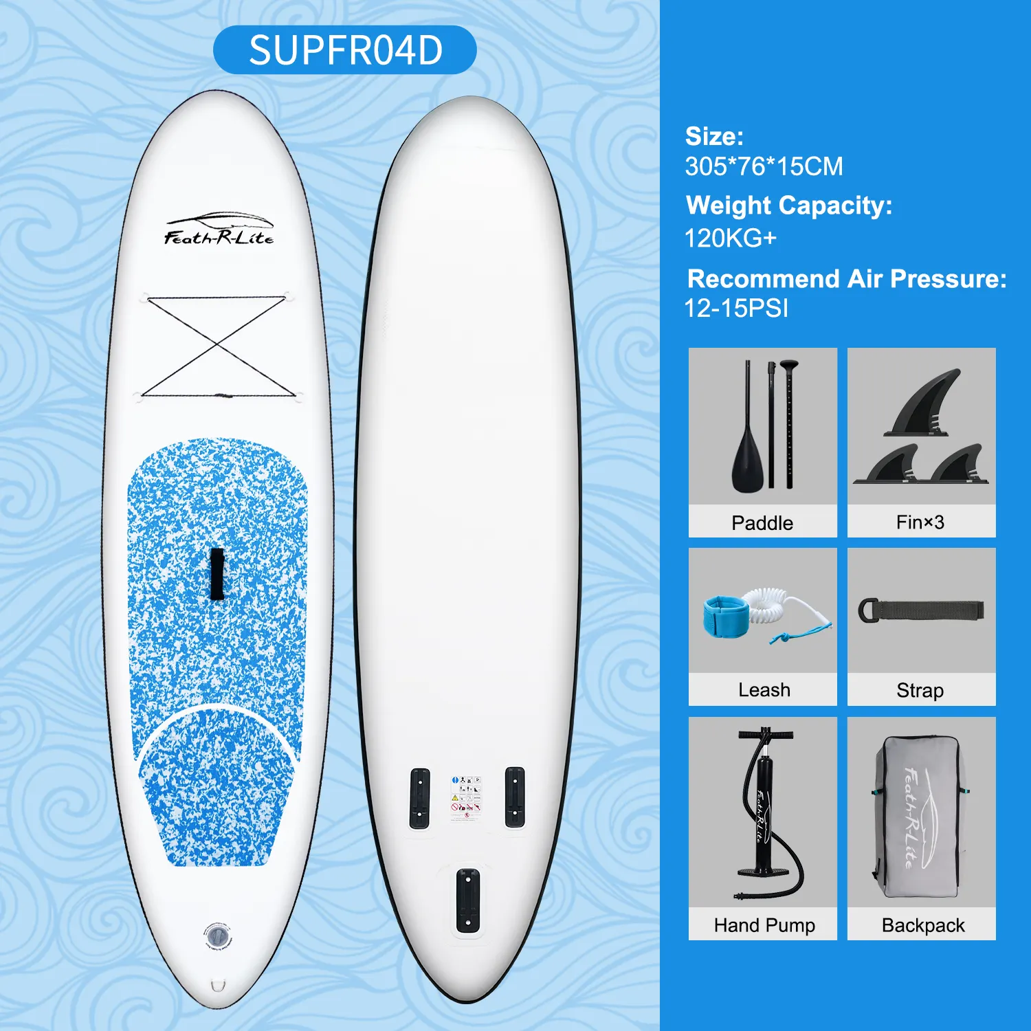 Funwater Dropshippingขายส่งท่องInflatable Sup Paddle Boardคาร์บอนSup Paddle Subบอร์ดPaddleboardกระดานโต้คลื่นท่อง