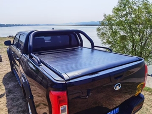 Roller Platte Tonneau Hoes Voor Pick-Up Truck Achterste Doos Gemakkelijk Push-Pull Installatie Duurzame Platte Staartdoos Omhulsel - Product Image 2