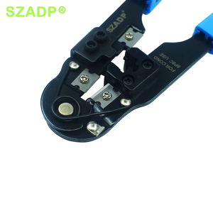 Cat5e/Cat6 Keystone Jack & modüler fişler telekom parçaları için tel kesici ile profesyonel 8P8C cırcır tasarım RJ45 sıkma aracı - Product Image 4