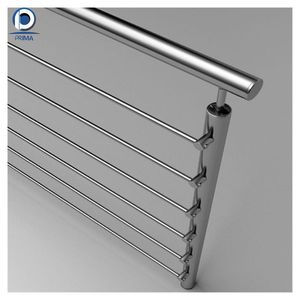 Prima Steel Railing Design Photos With Stainless Steel Solid and <strong>Hollow</strong> Rod bar New Design Tube Railing Handrail Rod Bar Railing