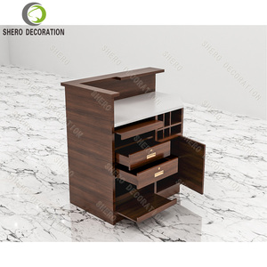 Mesa de mostrador de cajero con diseño de mostrador de tienda elegante para diseño de tienda para mostrar la decoración de la tienda de ordenadores - Product Image 1