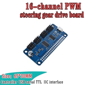 <strong>Raspberry</strong> <strong>Pi</strong> <strong>Servo</strong> Driver HAT providing precise PWM output 16-Channel 12-bit I2C Interface support <strong>Raspberry</strong> <strong>Pi</strong> Zero/Zero W/3B+ - Product Image 1
