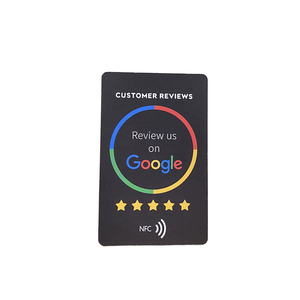 カスタムプログラム可能なロゴURLQRコード印刷可能なRFID Ntag215 Ntag213 Ntag216NFC名刺Googleカードで私たちをレビュー - Product Image 6