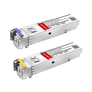 1000BASE-BX BiDi SFP 1490nm/1550nm 80km DDM Simplex LC SMF çift yönlü alıcı-verici modülü - Product Image 1