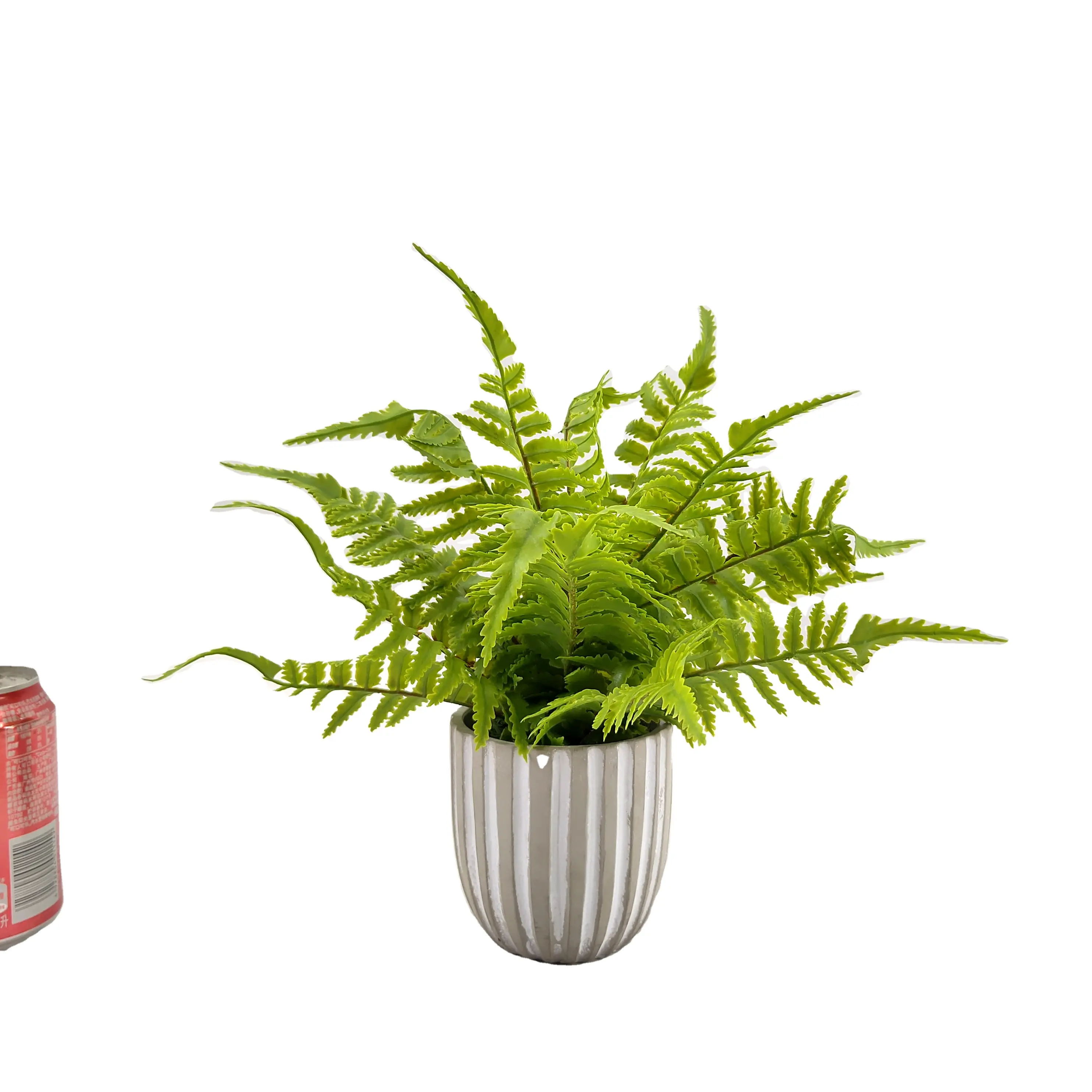 Plante verte artificielle en plastique, 1 pièce, fausse plante, petite plante en pot, espace vert, art décoratif