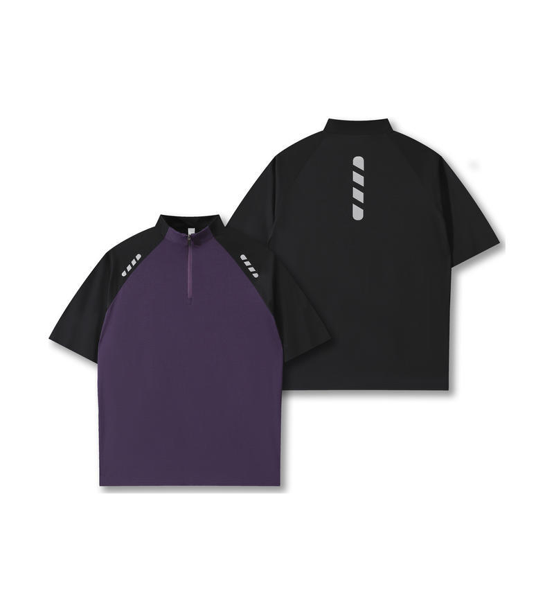 Morado combinado con negro