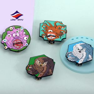 Longzhiyu 20 Năm Kim Loại Lưu Niệm Huy Hiệu Nhà Sản Xuất Tùy Chỉnh Long Lanh Men Pins Nhân Vật Ngôi Sao Phim Hoạt Hình Huy Hiệu - Product Image 2