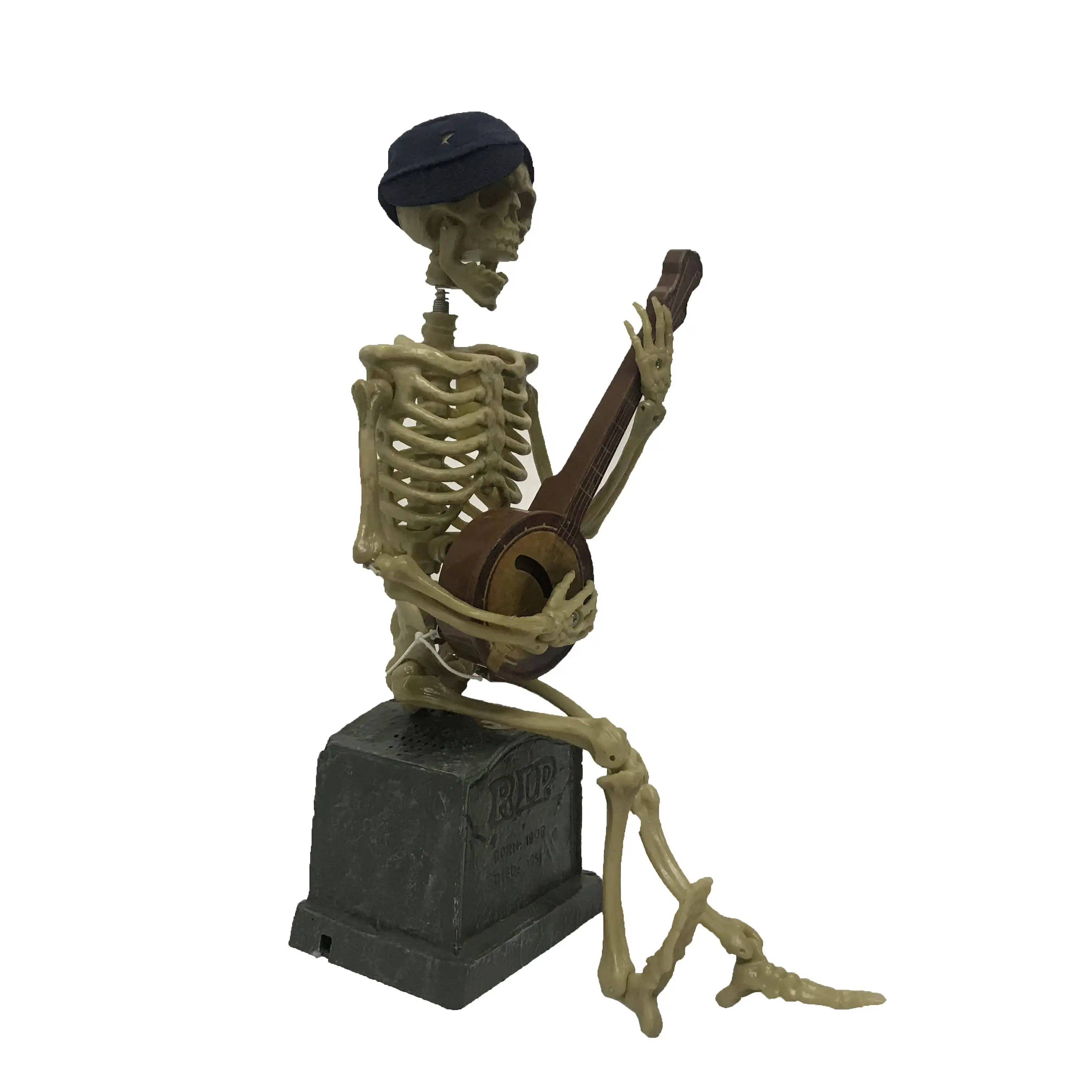 Segurando Guitarra Halloween Tabela Decorações Assustador Halloween Esqueleto Humano Decorações