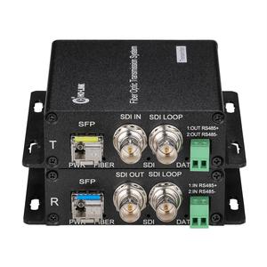 Patho logisches Signal 1x3G SDI-Glasfaser konverter mit lokalem Loop-Out, RS485-Daten - Product Image 3