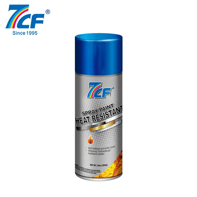 7CF Venta caliente profesional 600 grados pintura acrílica alta pintura en aerosol resistente al calor