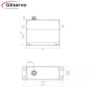 GXservo ad alta coppia da 70kg Servo braccio Robot industriale digitale Servo motore scheda Driver modulo - Product Image 5