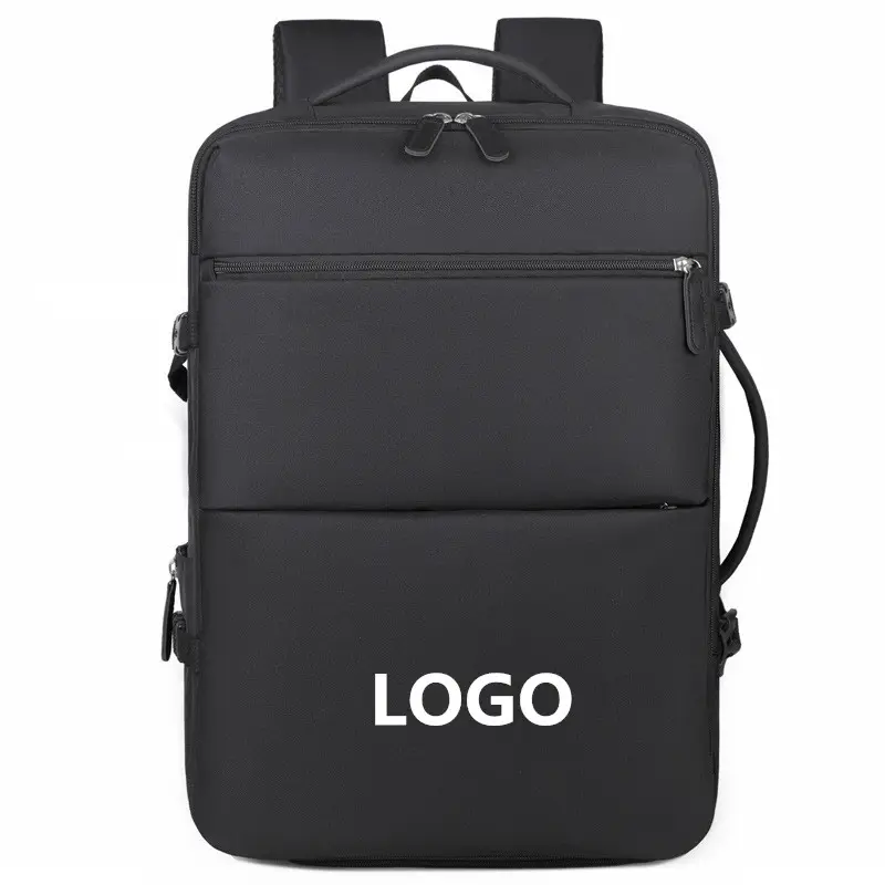 2024 XIANGHUI ligero bajo Moq bolsa grande mochila bolsa de lona con compartimento para zapatos mochila de carga USB multifuncional