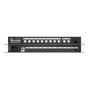 Conmutador sin costuras 4K 9x1 HD Quad Multi-VIEWER 9 entradas 1 salida