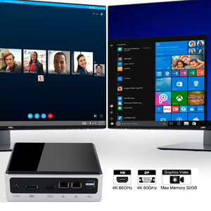 Core i7 10510U i5 10210U Mini PC i3 10110U 4K HTPC dual Lan Barebone Computer Desktop con Win10 pro linux WiFi Tipo-C - Product Image 5