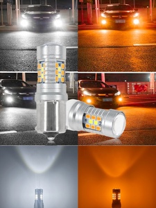 Modifiye <span class=keywords><strong>LED</strong></span> ışıkları 7443 3157 <span class=keywords><strong>1157</strong></span> çift renk 2835 28smd dönüş sinyali, fren lambası, gündüz çalışan ışık