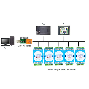 8ch 0-10V Voltage <strong>Analog</strong> to Digital Converter ADC MODBUS RTU RS485 Serial Port UART <strong>Isolated</strong> Communication <strong>Module</strong>