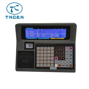 Indicador de pesaje electrónico LCD, medidor de escala de peso, impresora térmica de recibos de etiquetas pos incorporada, TS60LD - Product Image 4