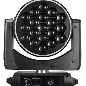 新製品工場価格ステージライト19pcs * 40W Fousing Big Bee Eyes + <span class=keywords><strong>Led</strong></span> Moving Head Zoom light control apply to dj disco party