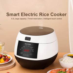 厂家直销烹饪快速炊具220V制造家用最便宜的电动5L 6L豪华银冠电饭煲家用电器