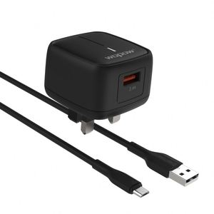 WOPOW WA02-M อะแดปเตอร์ USB-A 1.2 M สาย Micro USB uk ปลั๊กชาร์จ Fast ที่ชาร์จติดผนังสําหรับ Apple iphone13 14 - Product Image 1