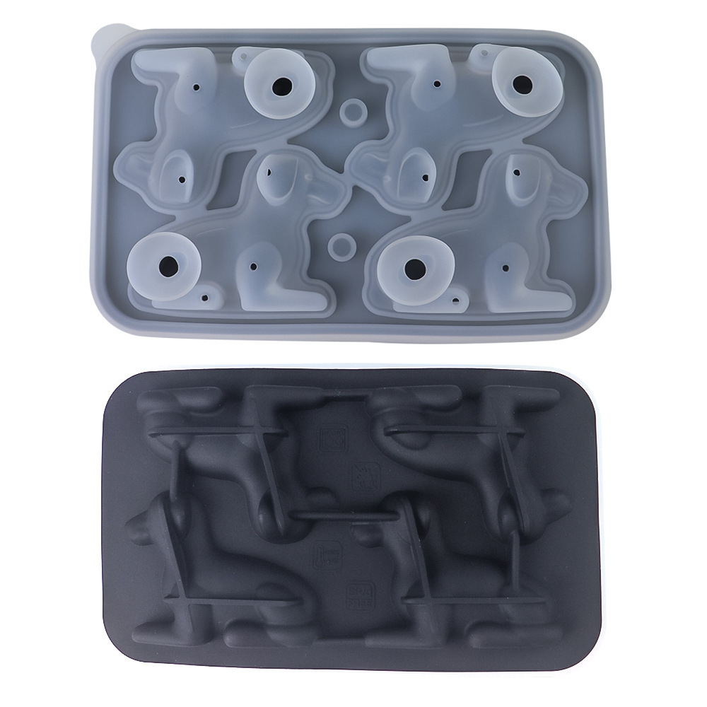 Lying Posture Labrador Ice Tray-Black
