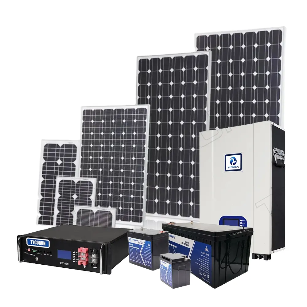 Tycorun Off Grid Hybride Inverter Solar Module 500W 800W Draagbare Power Station Voor Woningen Energie Systeem