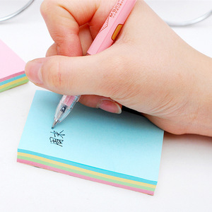 Office 4-Color Convenience <strong>Note</strong> Paper 76*101mm <strong>Notes</strong> Stickers Notebook Memo Message Book 100 Sheets Pack <strong>Notes</strong> - Product Image 3