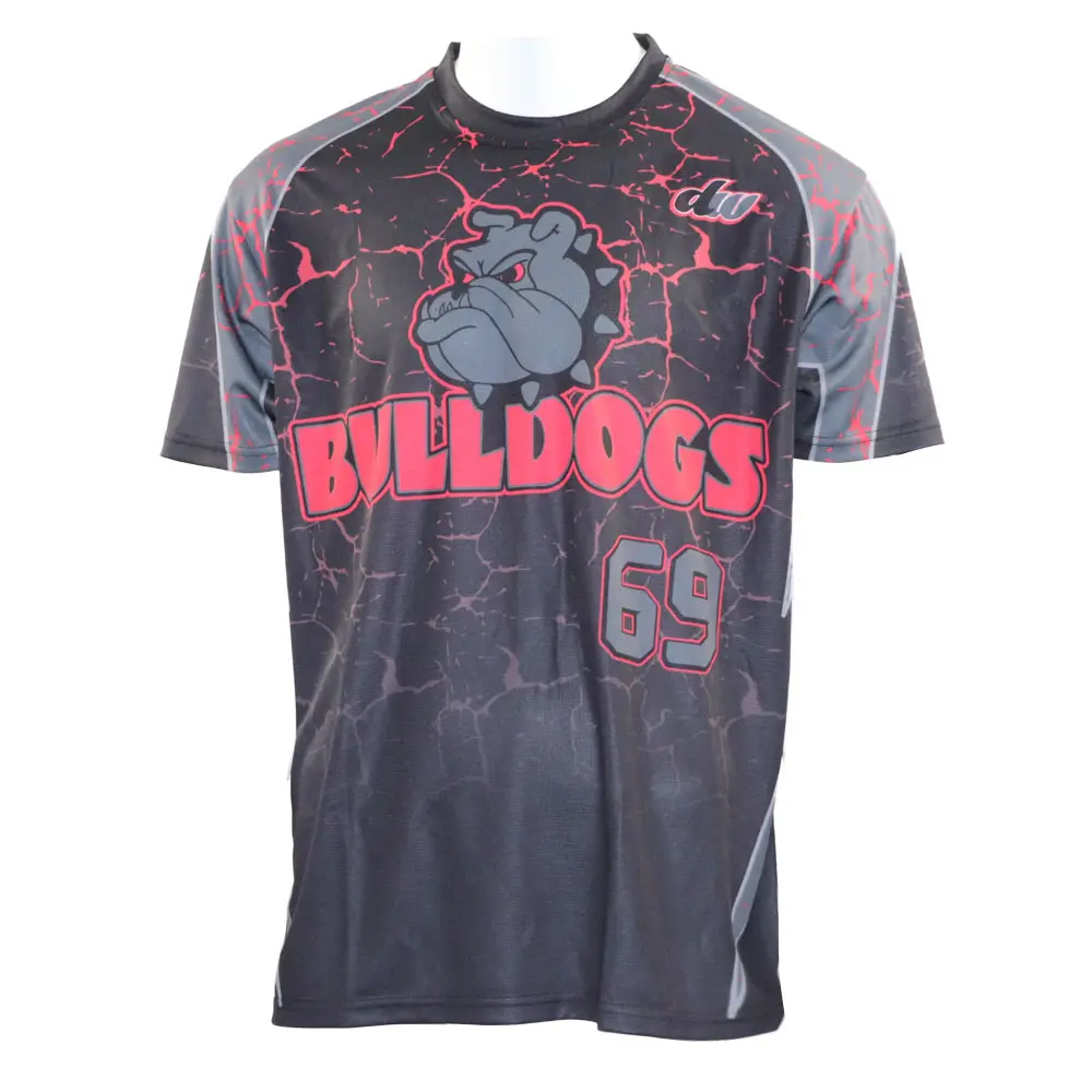 Calidad 100% hecho personalizado poliéster uniforme de Softball de sublimación de camisetas