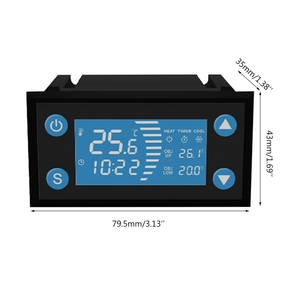 W1212 AC 220V LCD Digital Temperature Humidity <strong>Controller</strong> <strong>Timer</strong> SHT20 <strong>Sensor</strong> Probe New