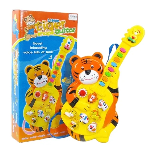 Jinming売れ筋楽器幼児のおもちゃ女の子と男の子のためのかわいいタイガーギター子供のおもちゃのギター