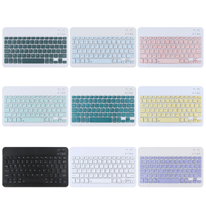 Miniteclado inalámbrico y ratón recargable portátil personalizado, Combo para tableta, teléfono inteligente, Tv, teclado inalámbrico con ratón - Product Image 4